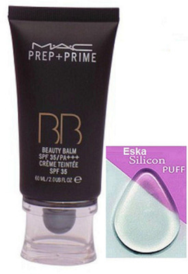 

eska Silicon Puff, Prep-Prime BB Beauty Balm Foundation(Set of 2)