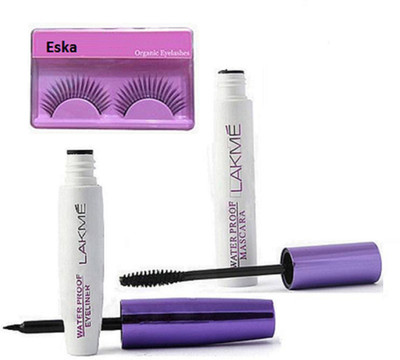

eska eyelashes , waterproof eyeliner with mascara(Set of 3)
