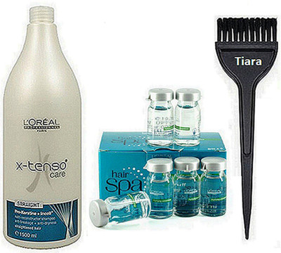 

tiara Brush , L'oreal Professional X-tenso Shampoo And hydrating concentrate(Set of 3)
