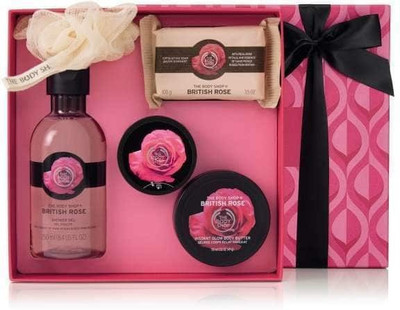 

The Body Shop BRITISH ROSE GIFT SET(Set of 4)