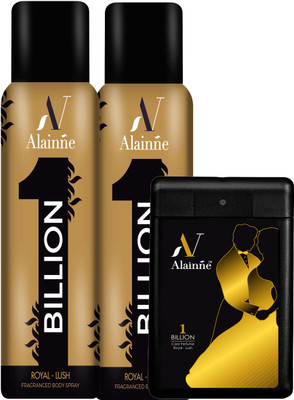 

Alainne One Billion Royal - Lush Pocket Perfume & Body Spray For Men(Set of 3)