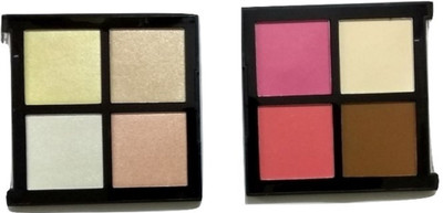 

Miss Gold MG 3D Contouring Face Master 4in1 Color Series Compact powder Pallete MG-8004 Series Combo of 2 Pallete Compact(4 color)