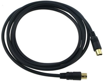 

TechGear Gold plated 10 METER SVideo Cable MALE TO MALE For TV/ HDTV/ DVD/ VCR/ CAMCORDER Video Cable(Compatible with TV/HDTV, DVD, VCR, CAMCORDER, Black)