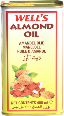 

Wells Almond Oil, Imported. Almond Oil Tin(400 ml)