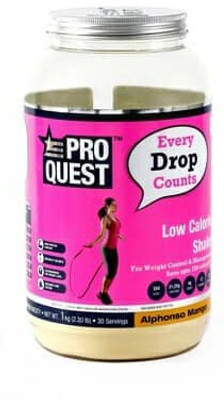 

PROQUEST Low calorie Shake with Fiber Blend Meal Replacements Nutrition Drink(1 kg, Alphonso Mango Flavored)