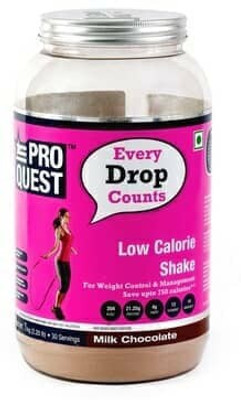

PROQUEST Low calorie Shake with Fiber Blend Meal Replacements Nutrition Drink(1 kg, Milk Chocolate Flavored)