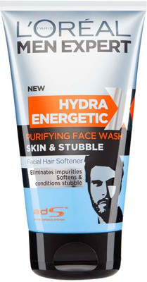

L'Oreal Men Expert Hydra Energetic Purifing Skin & Stubble Face Wash , 150ml Face Wash(150 ml)