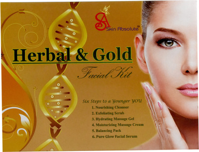 

Skin Absolute Herbal & Gold Facial Kit (260gm + 10ml) 270 g(Set of 6)