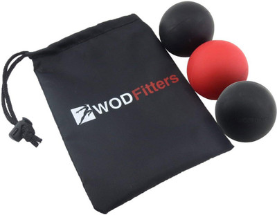 

WODFitters Mobility Lacrosse Balls - Used as a Roller for Back, Foot, Quads Gym Ball, Multicolor