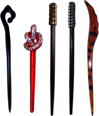 

Love Combo of Multi Color Juda Sticks Bun Stick(Multicolor)