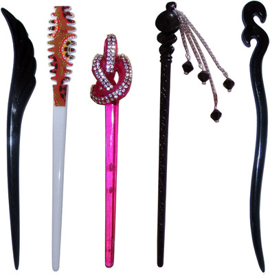 

Loop Combo of Multi Color Juda Sticks Bun Stick(Multicolor)