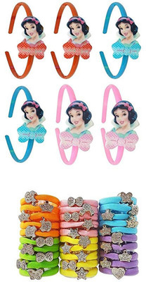 

Prime Beautiful & Fancy HAir Bands & Rubber BAnds For Kids Girl Head Band, Hair Accessory Set, Rubber Band, Hair Band(Multicolor)