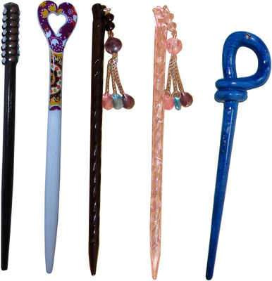 

HUUN Combo of Multi Color Juda Sticks Bun Stick(Multicolor)
