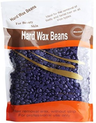 GJSHOP Natural Blue/Purple hard beans stripless brazillian painless bikini wax facial and body waxing Wax (100 g) Wax(100 g)