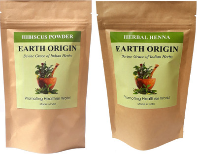

Earth Origin Hibiscus Powder and Henna (100 Gms each) 200 Gms(200 g)
