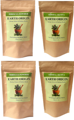 

Earth Origin Hibiscus Powder and Henna (200 Gms each) 400 Gms(400 g)