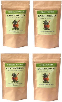 

Earth Origin Hibiscus Powder and Amala Powder (200 Gms each) 400 Gms(400 g)