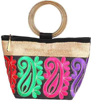 

Pretty Krafts Hand-held Bag(Black)