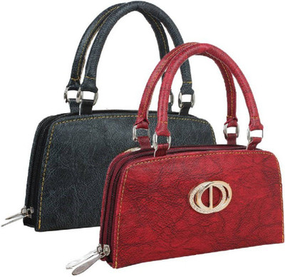 landloper Hand-held Bag(Black, Red)