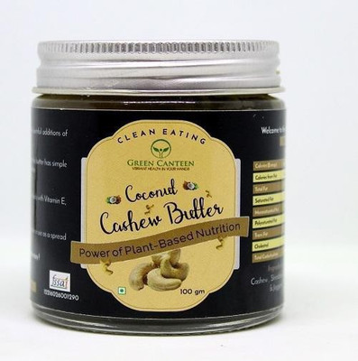 

Green Canteen Coconut Cashew Butter 100GM (No Artificial Sugar, No Impurities, No Artificial Colour, No Added Preservatives) 100 g