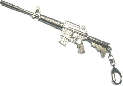 Prime Key Chain PUBG Long Gun with Hook Key chain D Key Chain