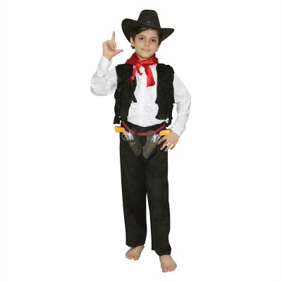 40% OFF on KFD Cow Boy Horse Riding Costume -Black & White, 7-8 Years ...