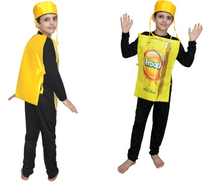 KAKU FANCY DRESSES Cold Drink Costume,Object Costume -Yellow, 3-8 Years, For Boys & Girls Kids Costume Wear