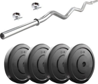 

Monika Sports 3 feet curl rod +4 plates of 2.5 kg each for exercise Gym & Fitness Kit