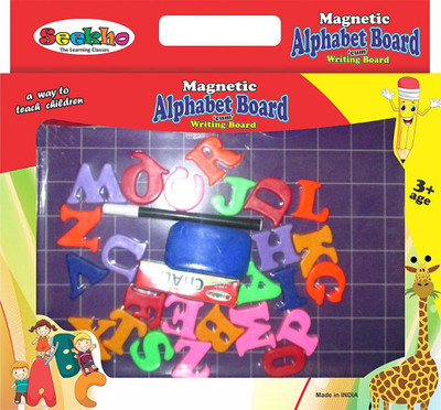 

Smartcraft Magnetic Alphabet Board cum writing board(Multicolor)