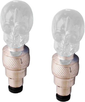 

NEWGTBE SKULL SHAPED MOTION SENSOR TYRE LED Wheel Reflectors(Multicolor)