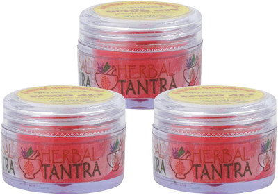 

Herbal Tantra Lip Balm Strawberry With Vitamin E Set of 3 Strawberry(Pack of: 3, 8 g)