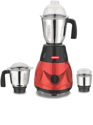 

Bakeman Lotus 750 Mixer Grinder(Red, 3 Jars)