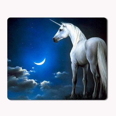 

iKraft Cute Unicorn Printed Mouse Pad - Non-Slip Mouse Pad 180x220x3mm- Blue Mousepad(Multicolor)