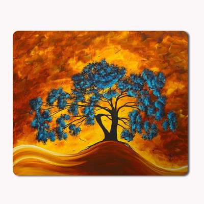 

iKraft Beautiful Megan Aroon Duncanson Design Printed Mouse Pad- Golden Non- Slip Rubber Mousepad Mousepad(Multicolor)