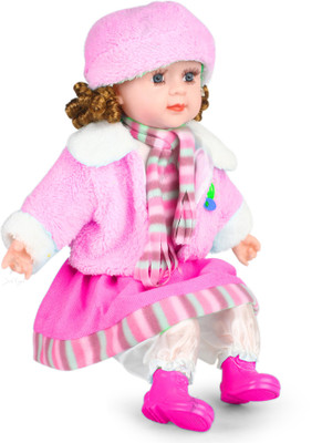 

Jack Royal Pink Stuffed GIrl Poem Singing Doll (the desing and pattern of the dress may vary as per the availability)(Pink)