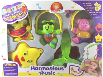 

F Z COLLECTIONS Sweet Cuddle Cot Musical Rattle 6 pc Set(Multicolor)