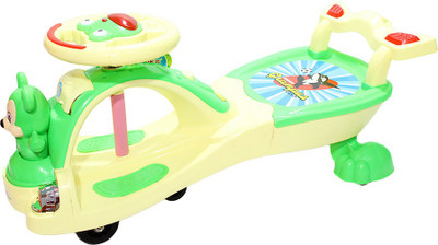 

Blubud Kids Twist and Swing Car with Music & Light- Suitable for Children 2 to 5 Years. (Green mickey)(Green)