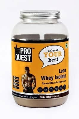 

PROQUEST 100 % pure Isolate lean Whey Protein(2 kg, Milk Chocolate)