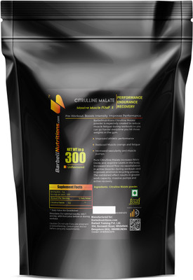 

Barbell Nutritions.com L-Citruline Powder - Pure - Extra Strong EAA (Essential Amino Acids)(300 g, Extra Strong -Natural Flavor - zero fillers)