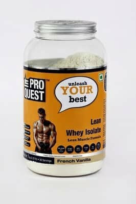 

PROQUEST 100 % pure Isolate lean Whey Protein(1 kg, French Vanilla)