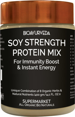 

BioAyurveda SOY STRENGTH PROTEIN MIX 400 g Protein Blends(400 g, Unflavored)