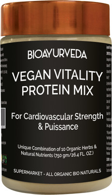 

BioAyurveda VEGAN VITALITY PROTEIN MIX 750 g Protein Blends(750 g, Unflavored)