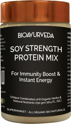 

BioAyurveda SOY STRENGTH PROTEIN MIX 750 g Protein Blends(750 g, Unflavored)