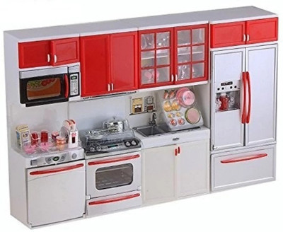 

SANJARY HIGH QUALITY Modern Battery Operated Light Music Modern Beauty Vogue Kitchen set for girls