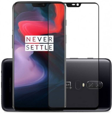Accessories Kart Edge To Edge Tempered Glass for OnePlus 6T(Pack of 1)