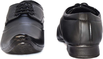 

Blue Pop Black Synthetic Leather Formal Shoes Lace Up For Men(Black, Black2