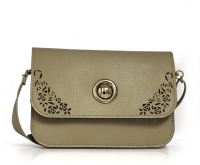 

Vorra Fashion Women Casual Grey PU Sling Bag