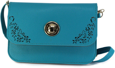

Vorra Fashion Women Casual Blue PU Sling Bag