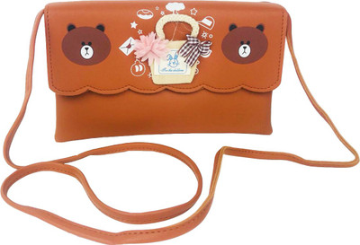

Lelys Women Casual Brown PU Sling Bag