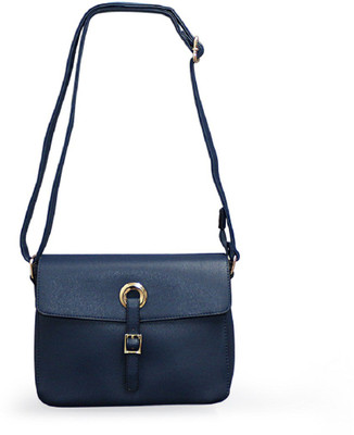 

Vorra Fashion Girls Casual Blue PU Sling Bag